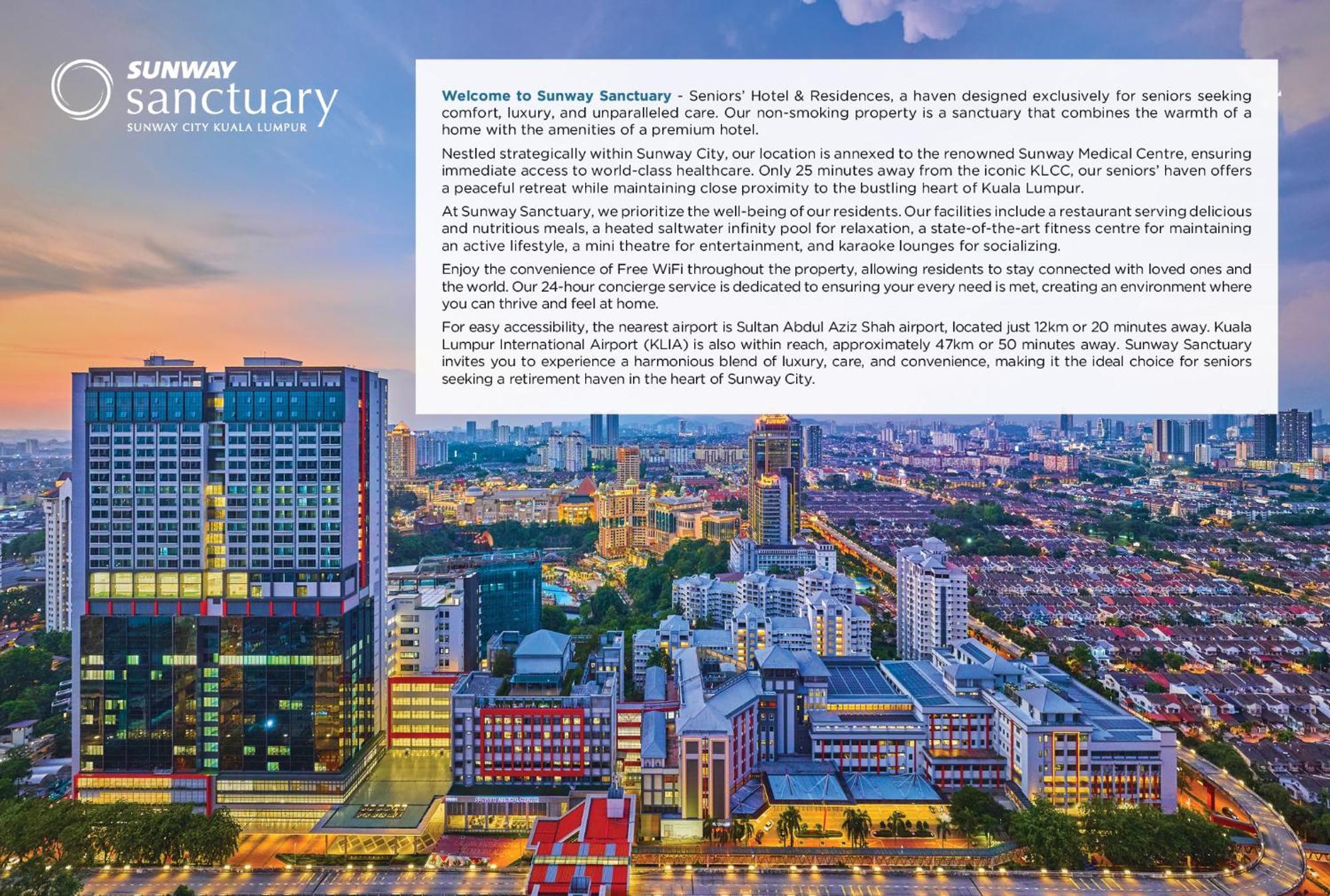 Sunway Sanctuary - Seniors Hotel & Residences Subang Jaya Exterior foto